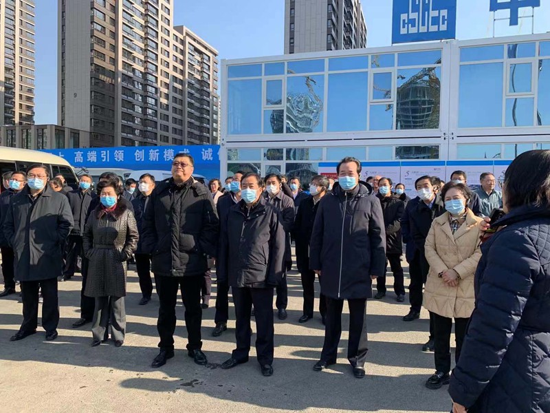 济南市重点项目建设观摩评议团到历下区观摩   济南软件开发