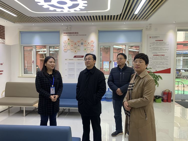 天桥区区委常委、政法委书记张永强到北村街道调研网格化社会综合治理工作