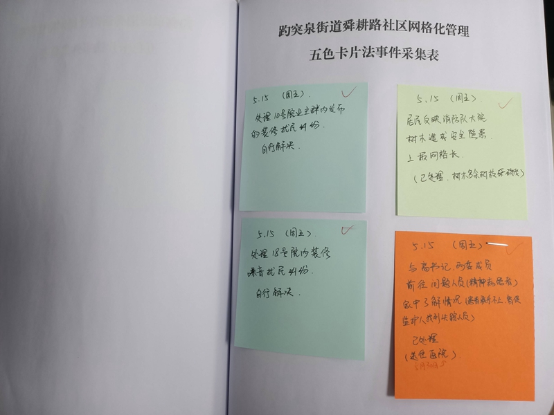 济南软件开发 创新网格治理新模式：“五色卡片工作法”